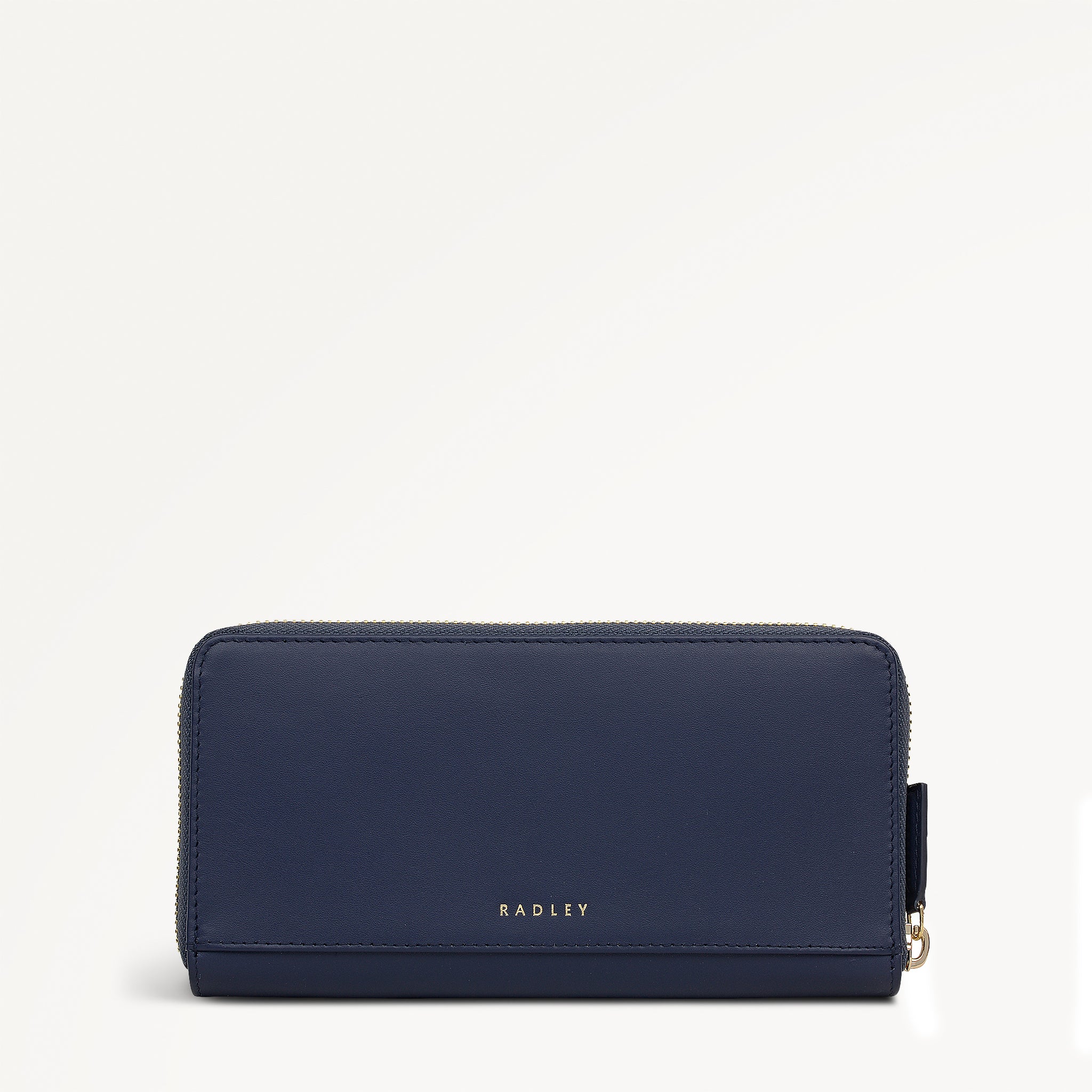 It's Written In The Snowflakes Leather Large Zip Around Wallet in Dark Blue - 112854