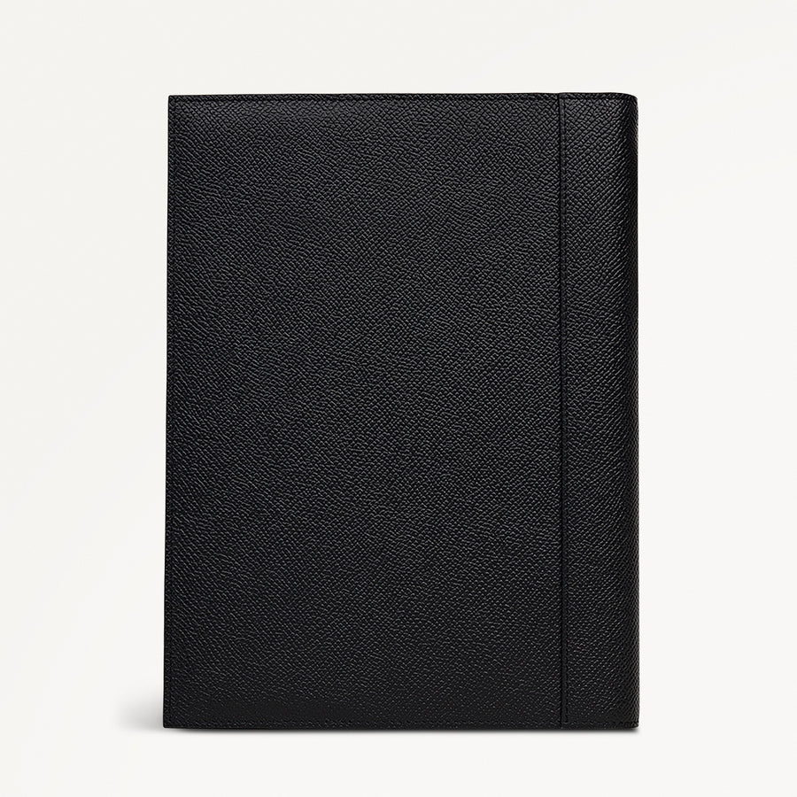 Halcomb Place Leather Notebook Sleeve in Black - 112870