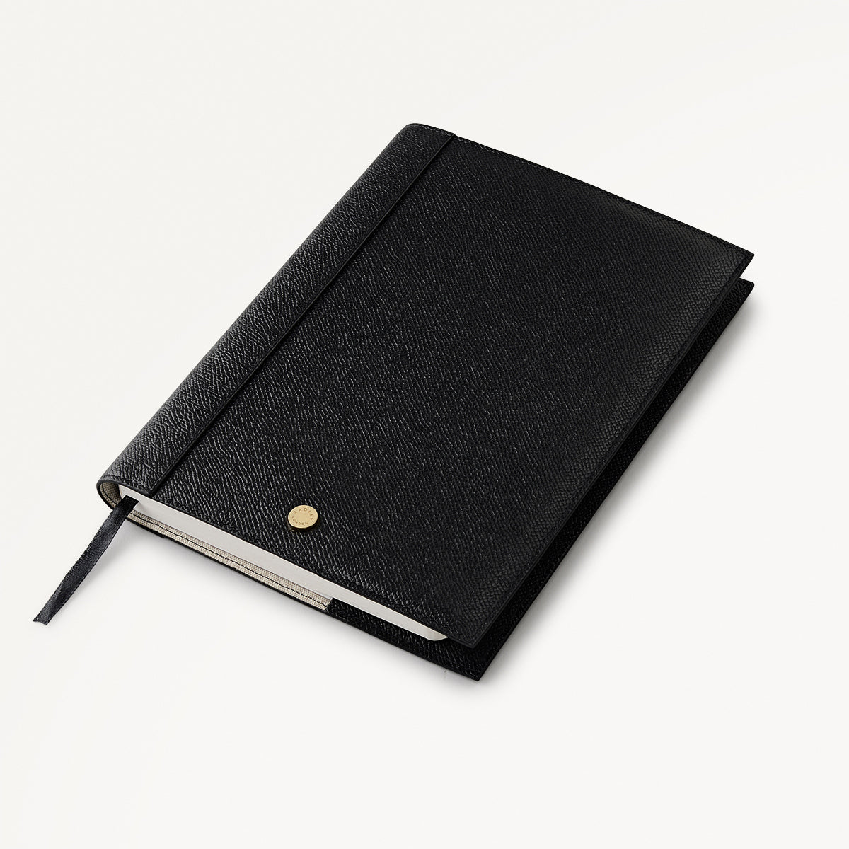 Halcomb Place Leather Notebook Sleeve in Black - 112870