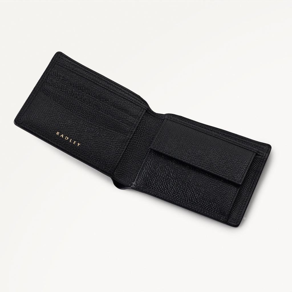 Halcomb Place Leather Medium Boxed Wallet in Black - 112872