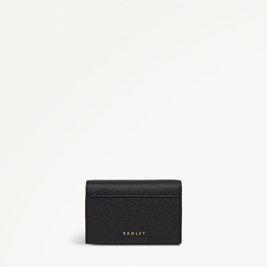 Halcomb Place Leather Medium Boxed Card Holder in Black - 112873