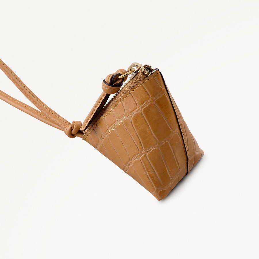 Triangle Street Small Bag Charm in Dark Butter - 112897