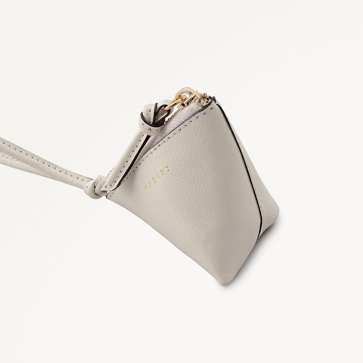 Triangle Street Small Bag Charm in Chalk - 112898