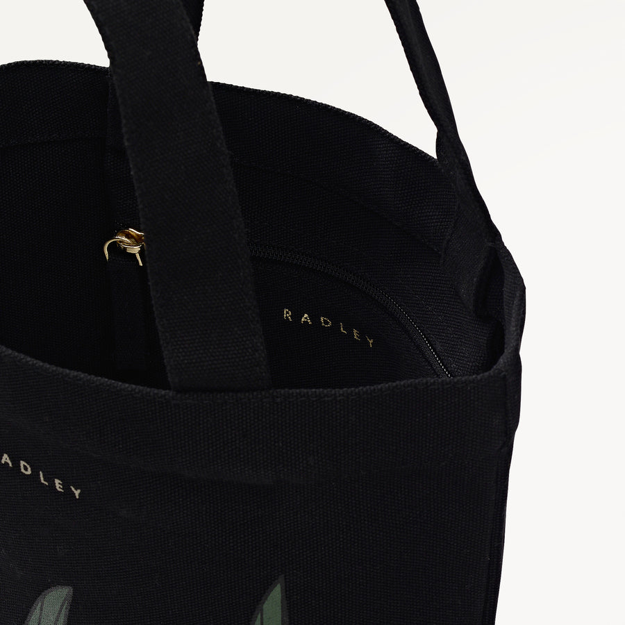 MIDNIGHT WANDERER SMALL OPEN TOP Satchel BLACK