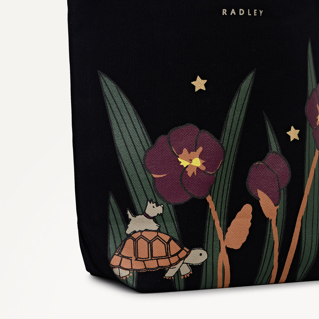 MIDNIGHT WANDERER SMALL OPEN TOP Satchel BLACK