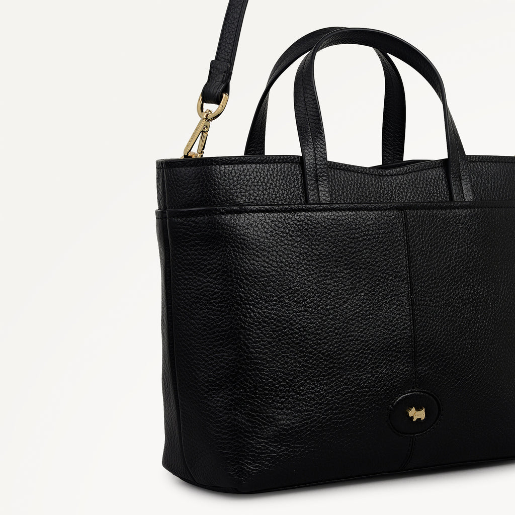 Maldon Mews Medium Ziptop Grab Black - 112920