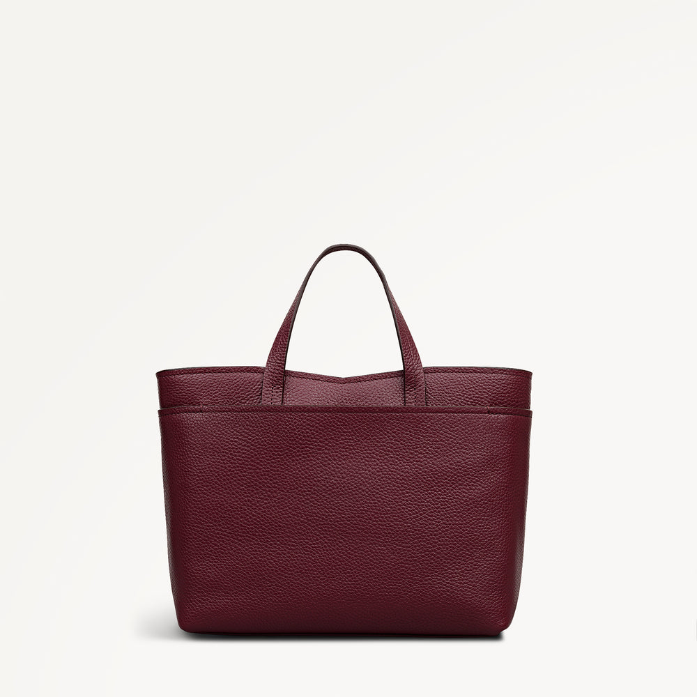 Maldon Mews Medium Ziptop Satchel Dark Cherry - 112921