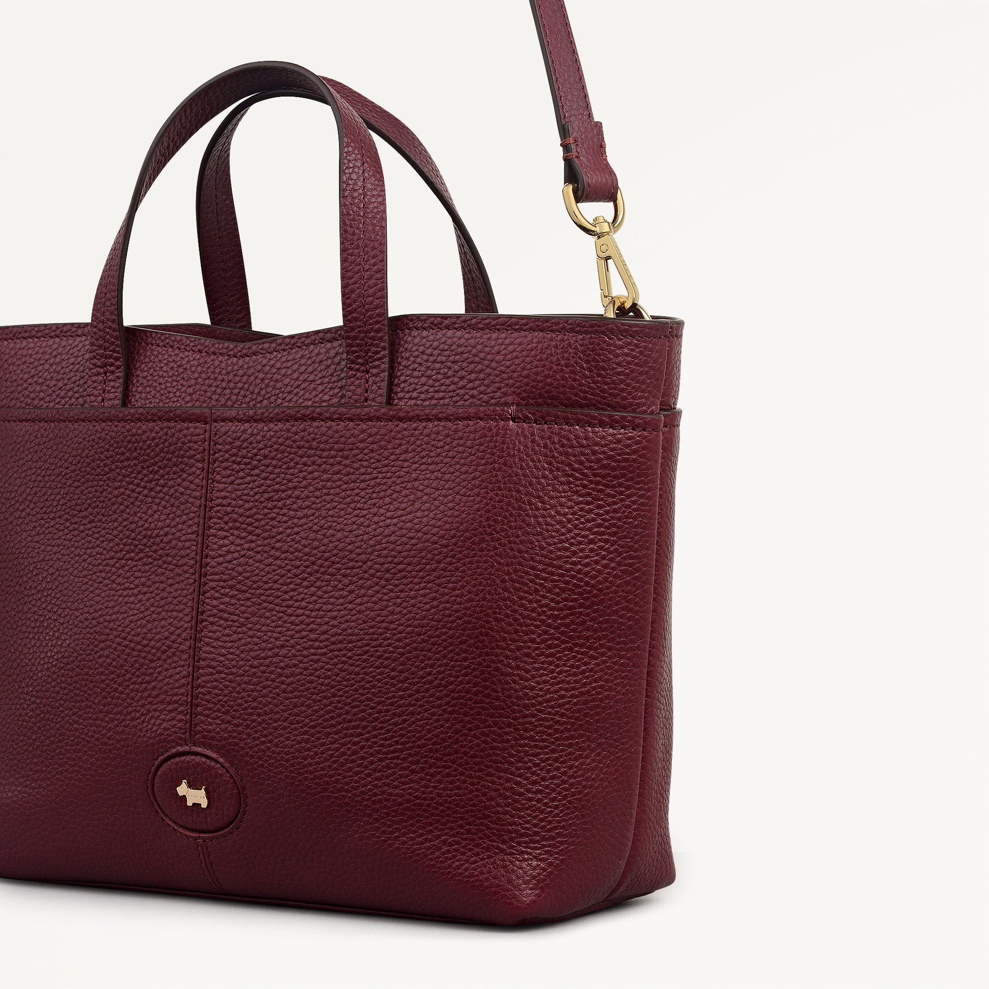 Maldon Mews Medium Ziptop Satchel Dark Cherry - 112921