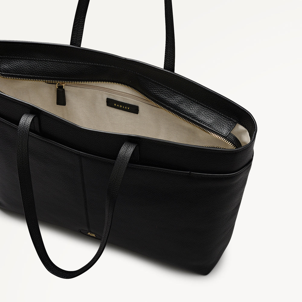 Maldon Mews Large Ziptop Tote Black - 112924