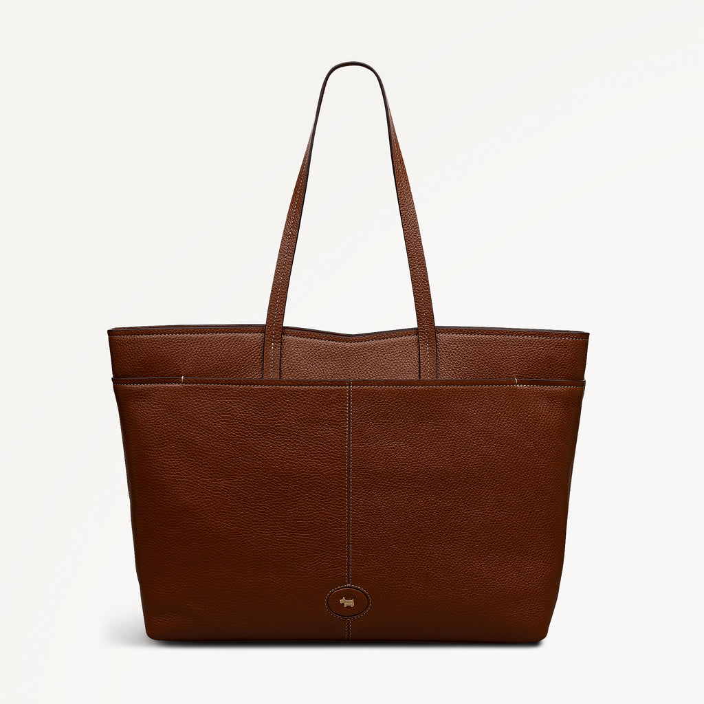 Maldon Mews Large Ziptop Tote Cognac - 112926