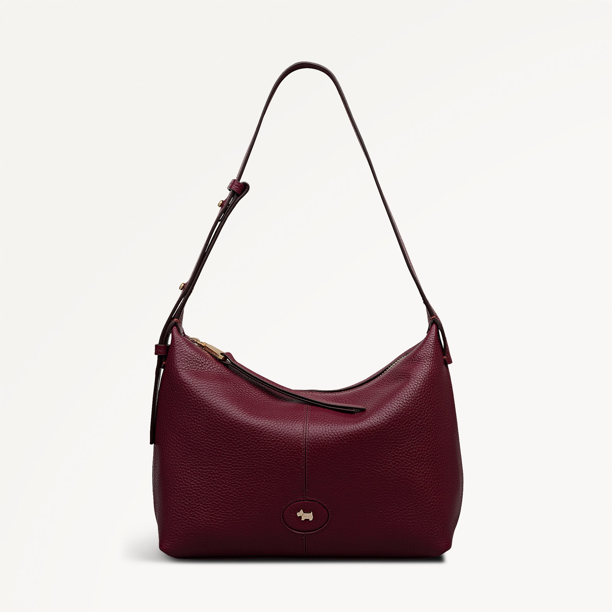 Maldon Mews Medium Ziptop Shoulder Dark Cherry - 112928