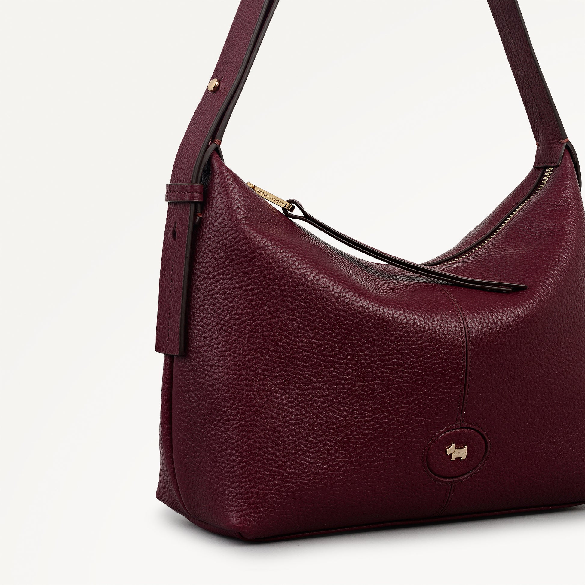 Maldon Mews Medium Ziptop Shoulder Dark Cherry - 112928