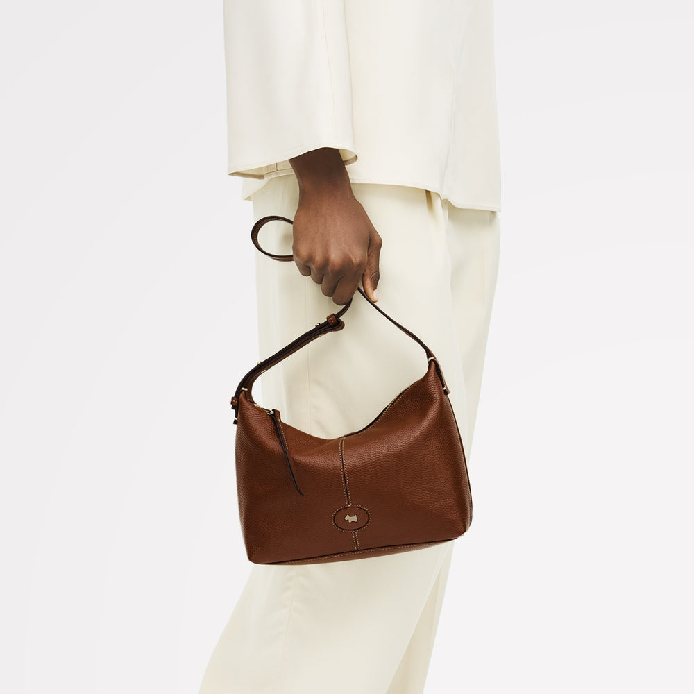 Maldon Mews Medium Ziptop Shoulder Cognac - 112929