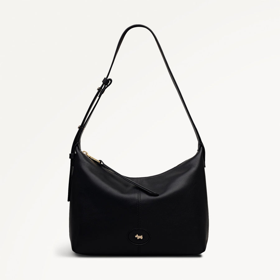 Maldon Mews Medium Ziptop Shoulder Black - 112933