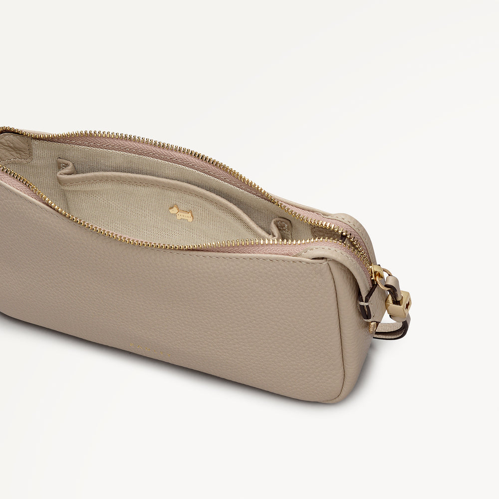 Carlton Close Mini Ziptop Shoulder Porcini - 112948