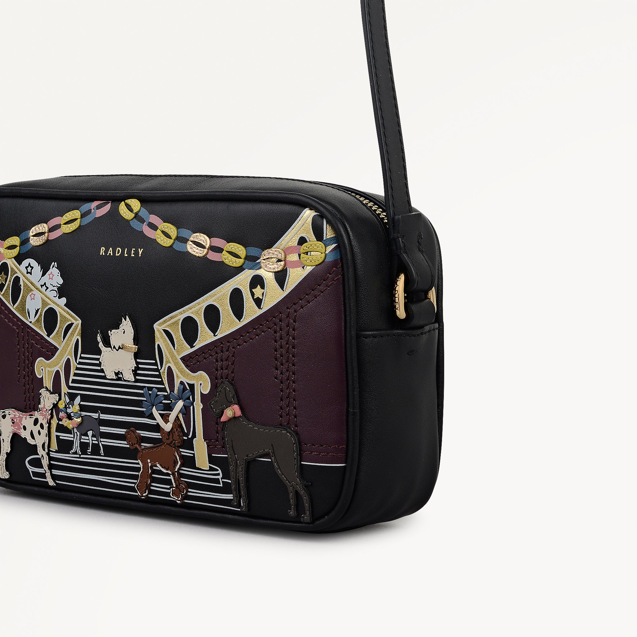 peace　ハヤシストリート Party Pals Small Ziptop Cross Body Black - 112957