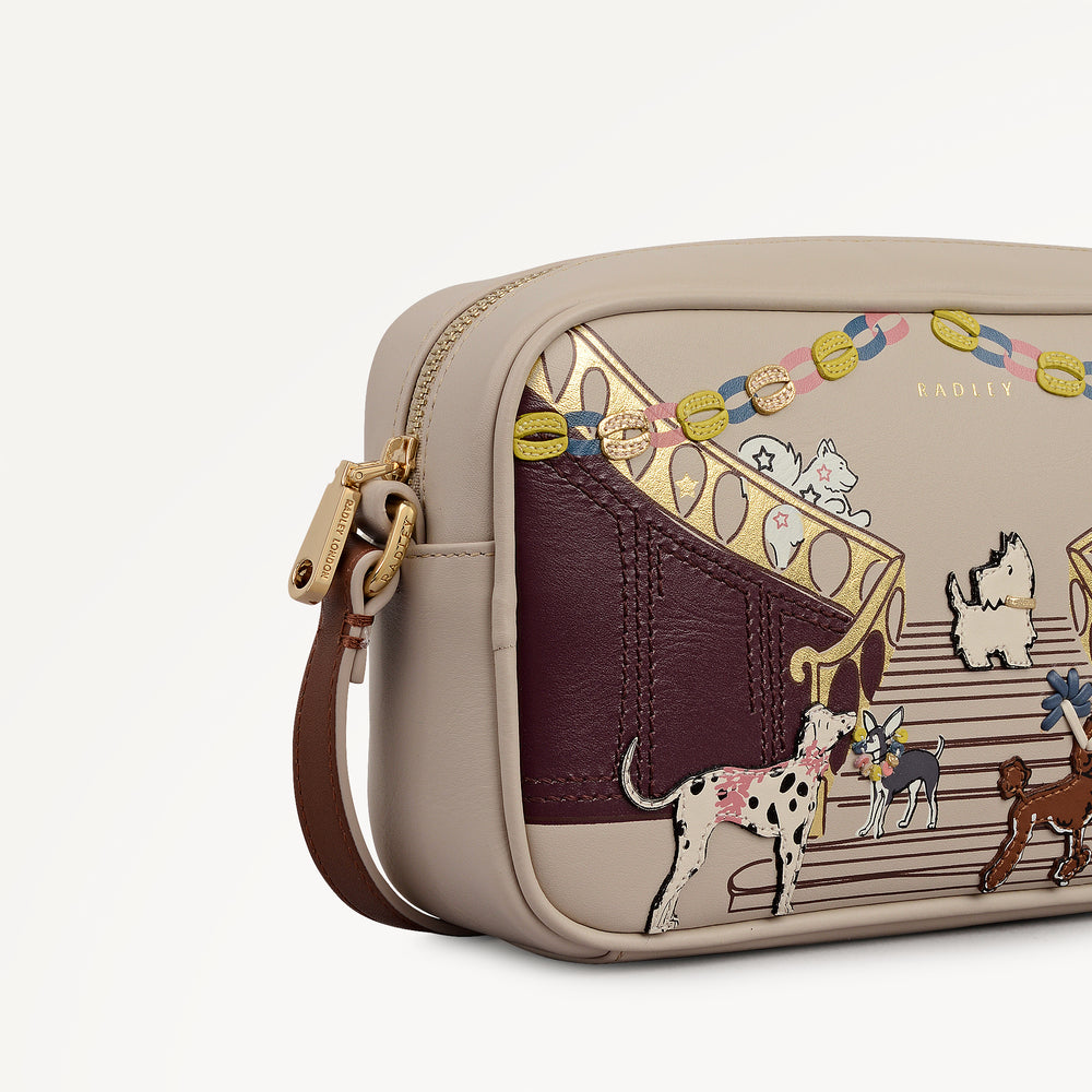 Party Pals Small Ziptop Cross Body Porcini - 112958