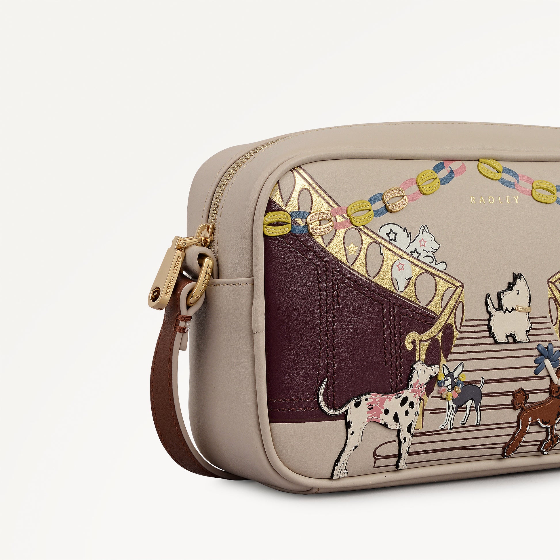 Party Pals Small Ziptop Cross Body Porcini - 112958