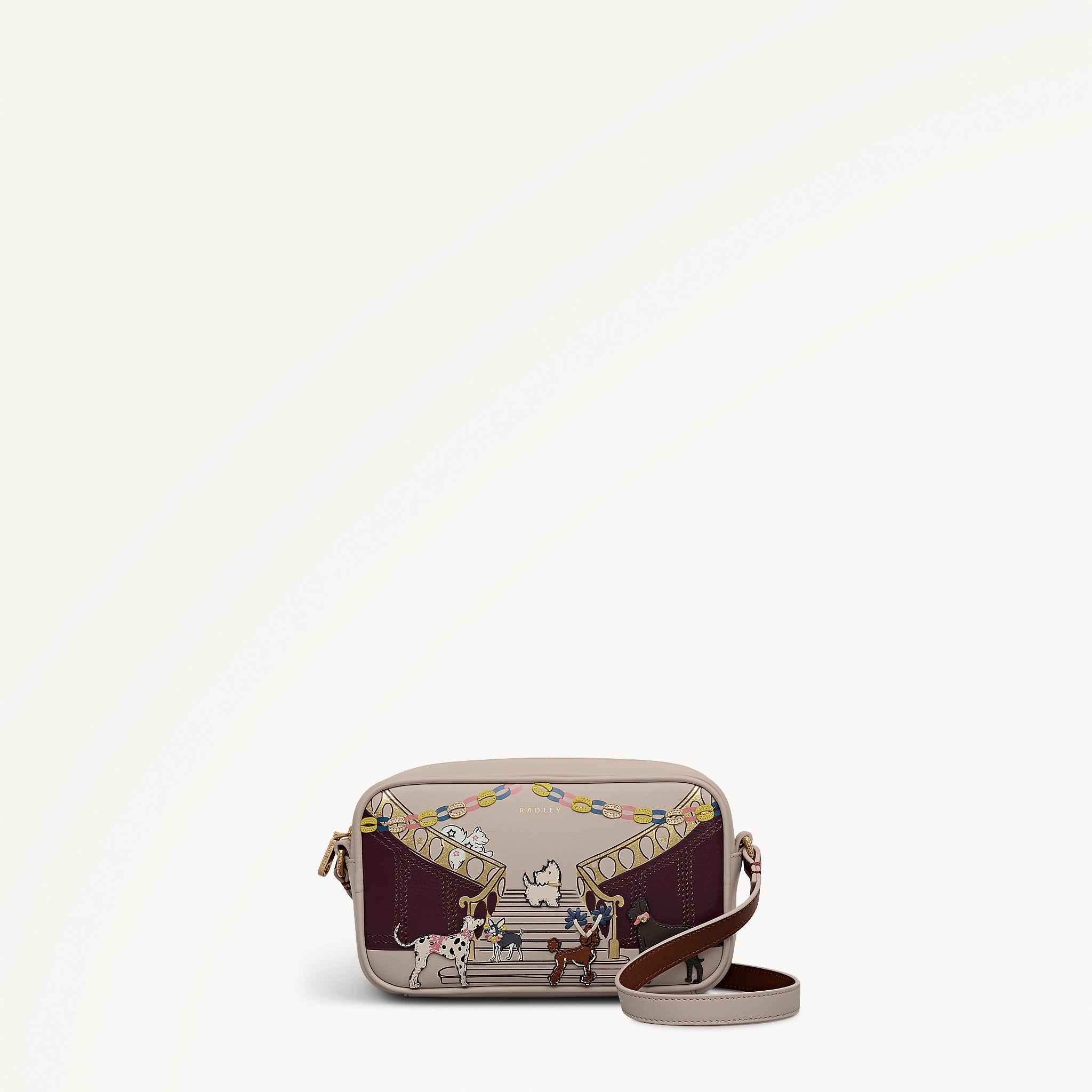 Party Pals Small Ziptop Cross Body Porcini - 112958