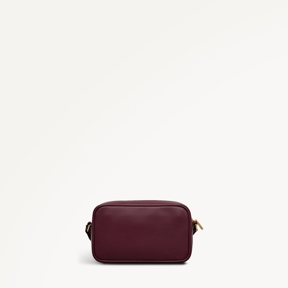 Midnight Wanderer Small Ziptop Cross Body Dark Cherry - 112959