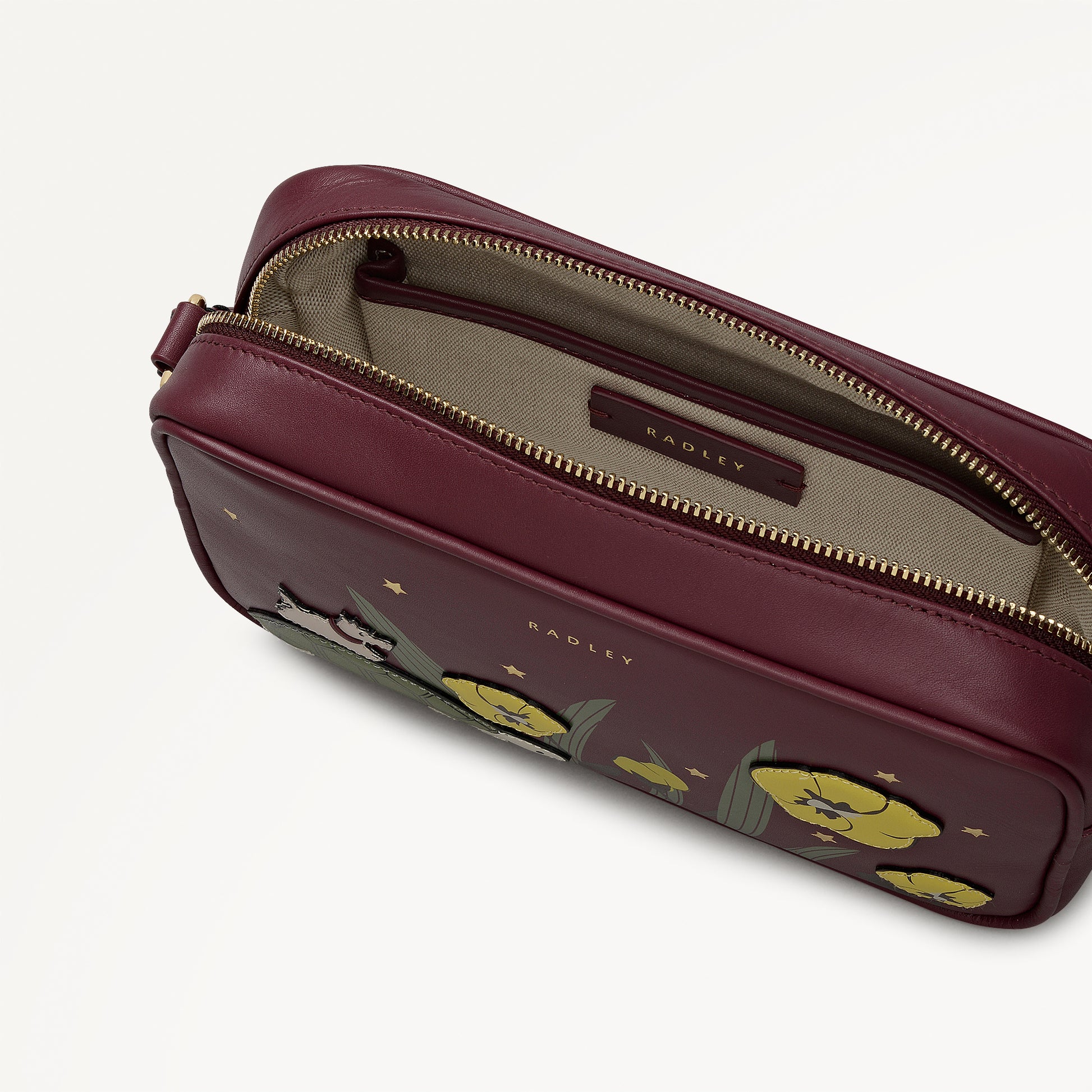 Midnight Wanderer Small Ziptop Cross Body Dark Cherry - 112959