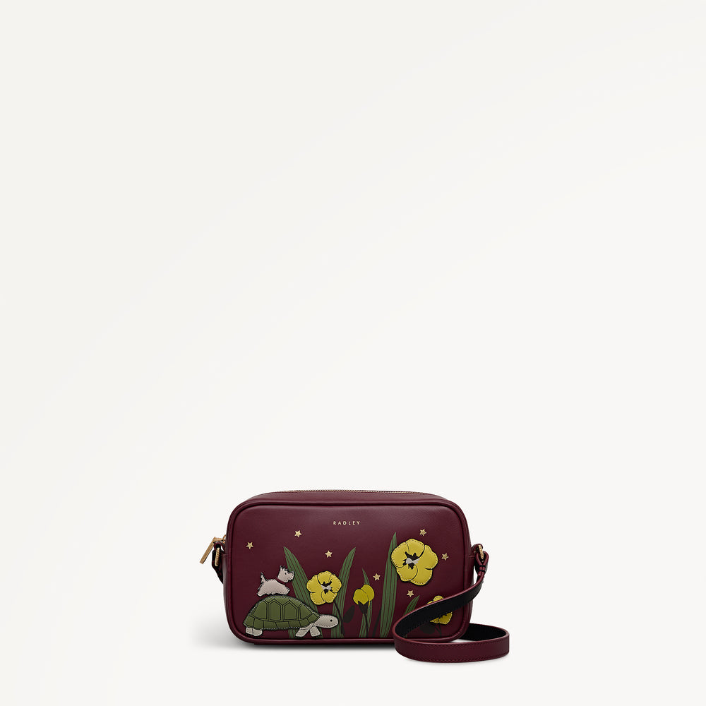 Midnight Wanderer Small Ziptop Cross Body Dark Cherry - 112959