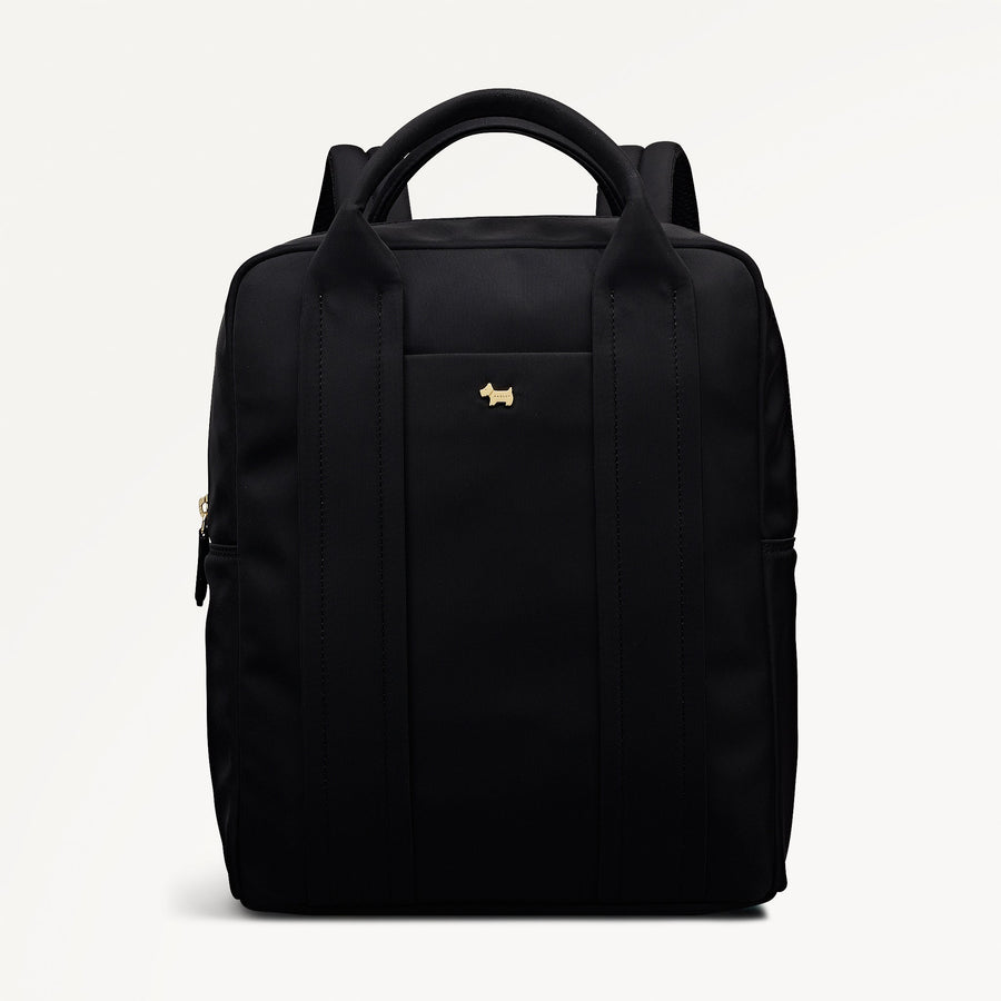 Grove Close - Responsible Large Ziptop Backpack Black - 112964