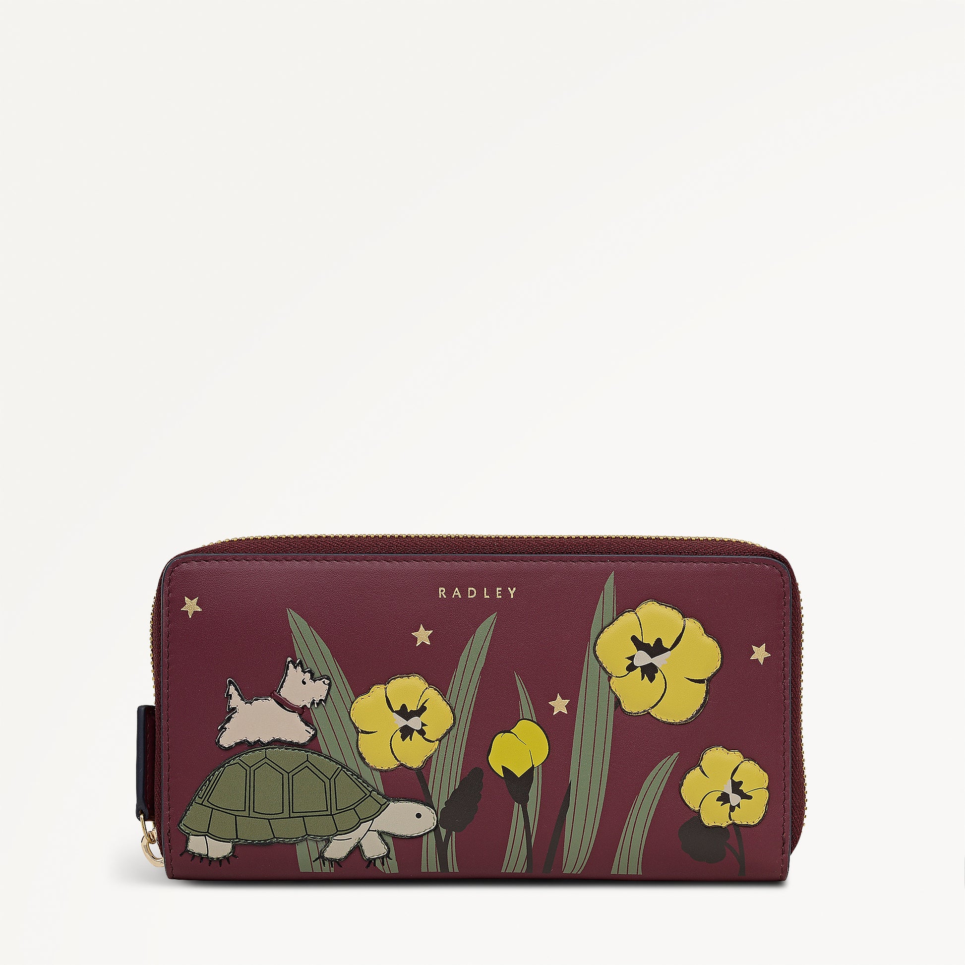 Midnight Wanderer Large Zip Around Wallet  Dark Cherry - 112991