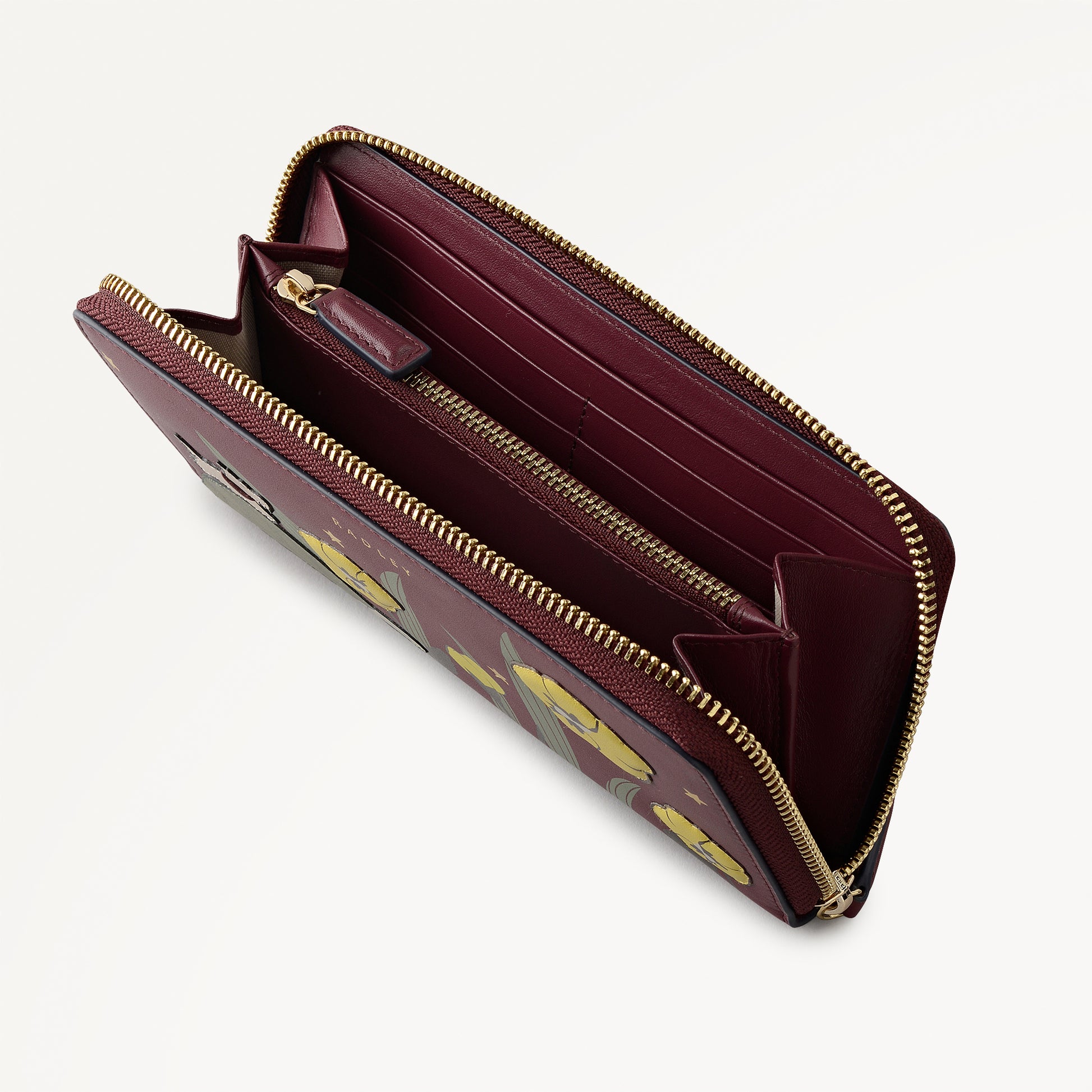Midnight Wanderer Large Zip Around Wallet  Dark Cherry - 112991