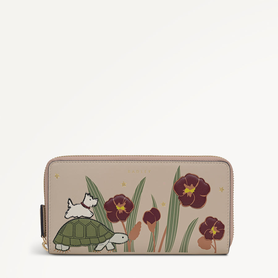 Midnight Wanderer Large Zip Around Wallet Porcini - 112992