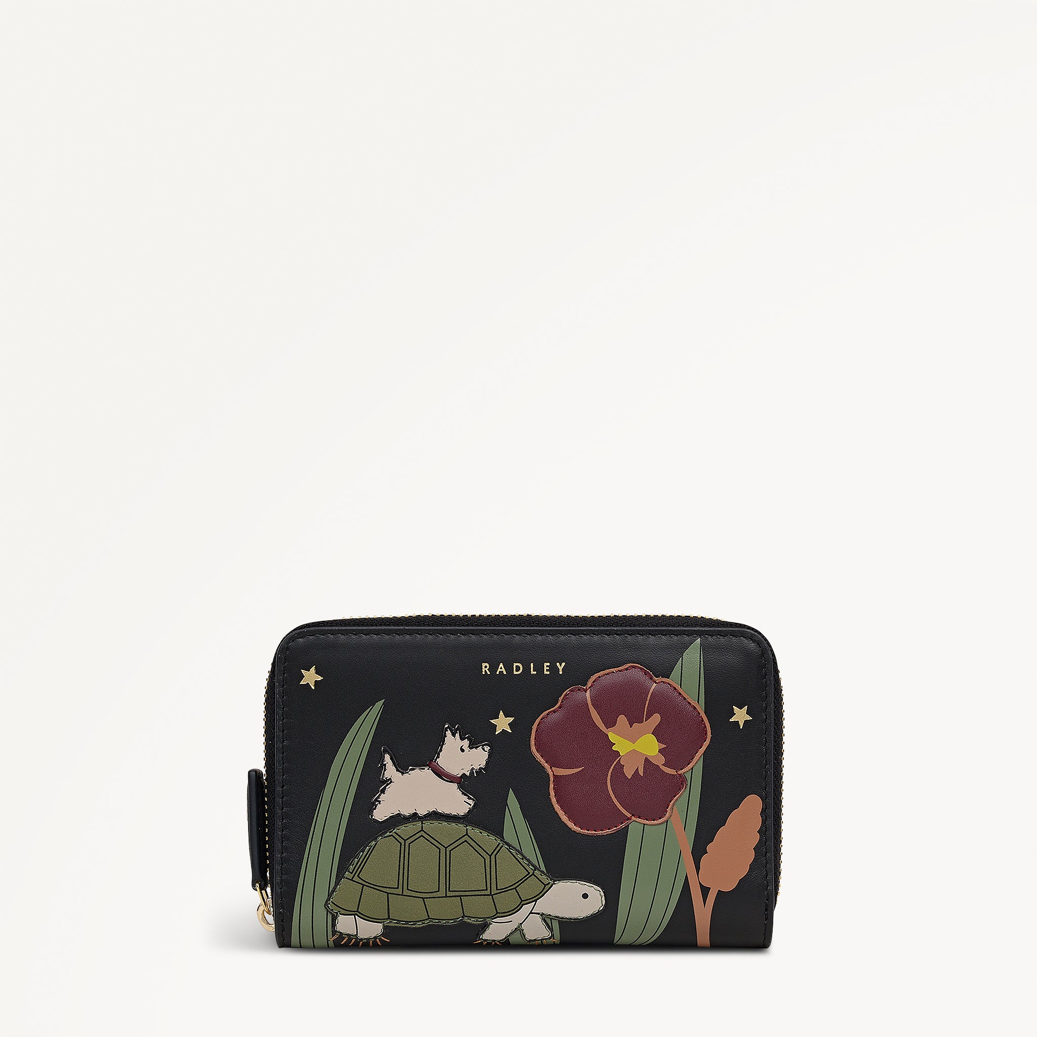 Midnight Wanderer Medium Zip Around Purse Black - 112995