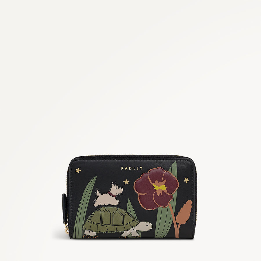 Midnight Wanderer Medium Zip Around Purse Black - 112995