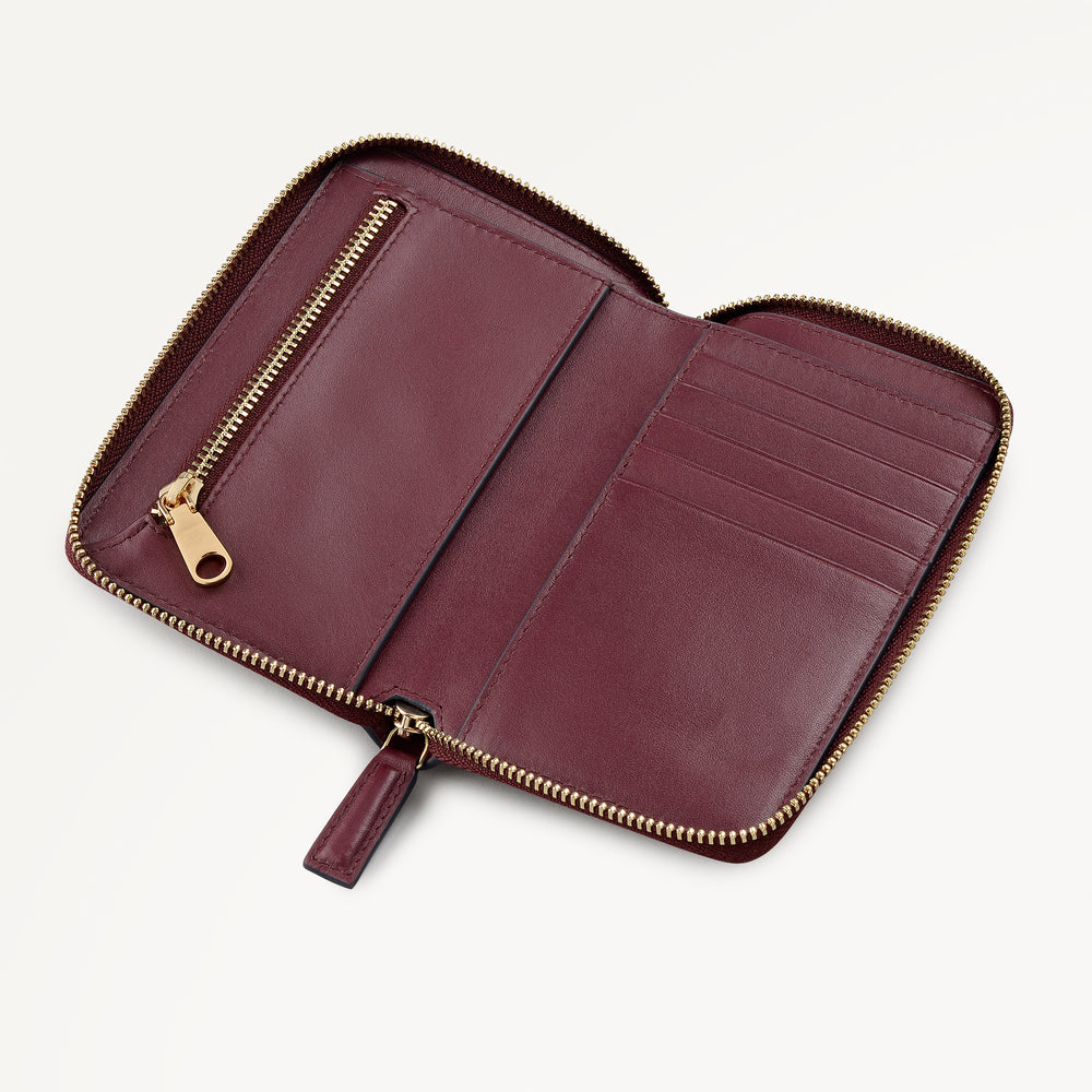 Midnight Wanderer Medium Zip Around Wallet Dark Cherry - 112996