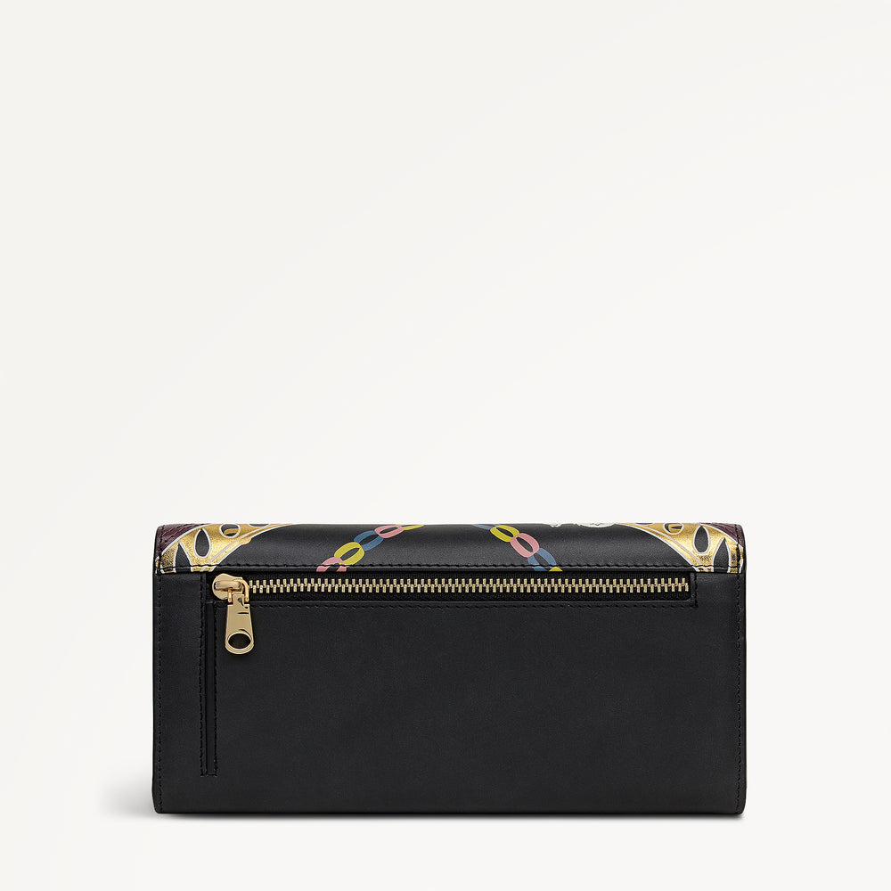 Party Pals Large Flapover Wallet Black - 112998