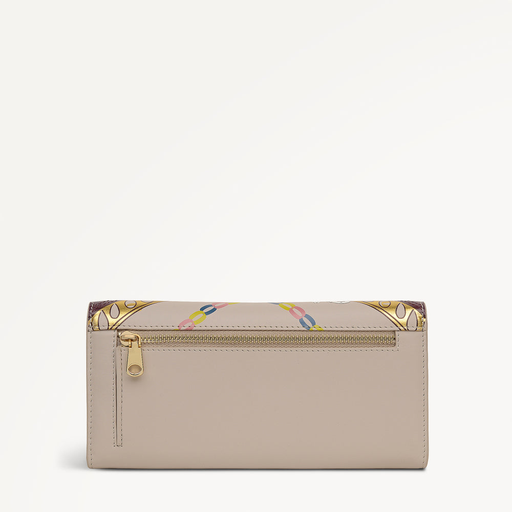 Party Pals Large Flapover Wallet Porcini - 113002