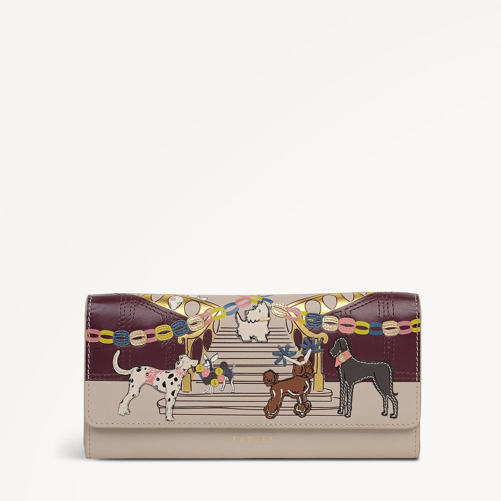 Party Pals Large Flapover Wallet Porcini - 113002