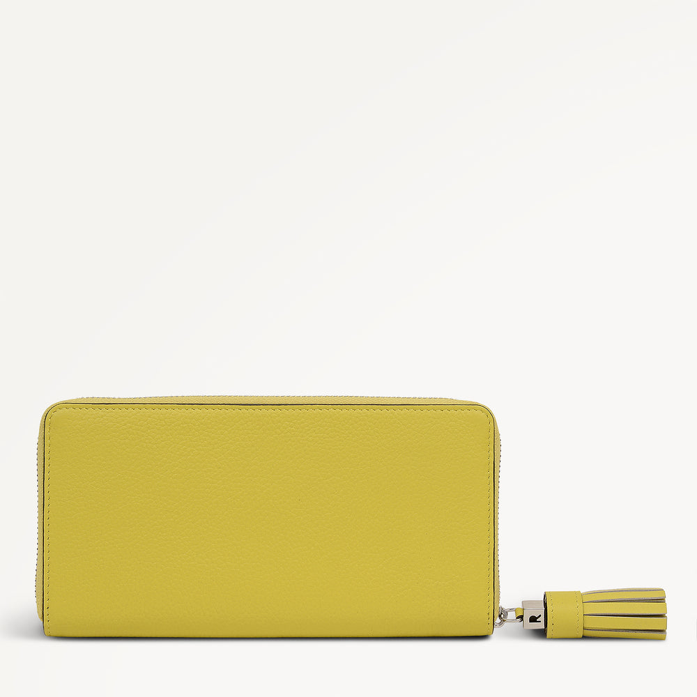 Noble Alley Large Zip Around Wallet Limoncello - 113018