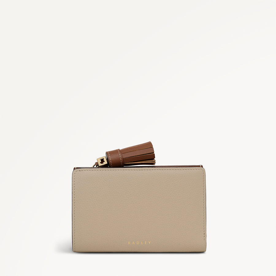 Noble Alley - Colourblock Medium Bifold Purse Porcini - 113021