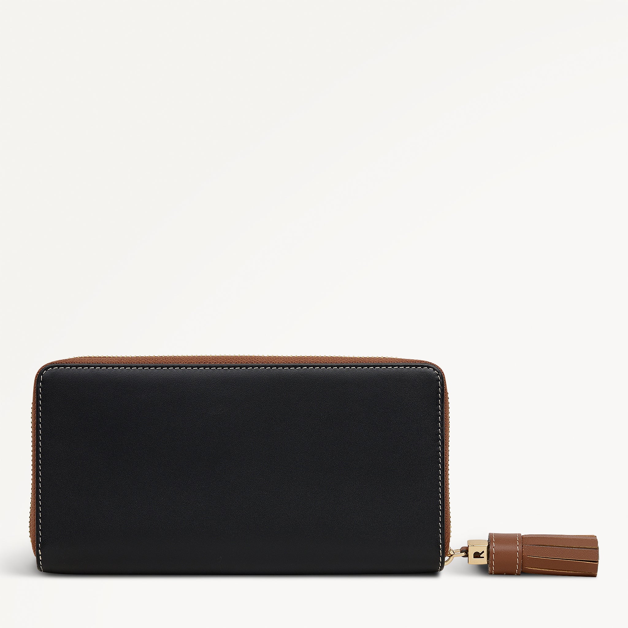 Noble Alley - Colourblock Large Zip Around Wallet Porcini - 113022