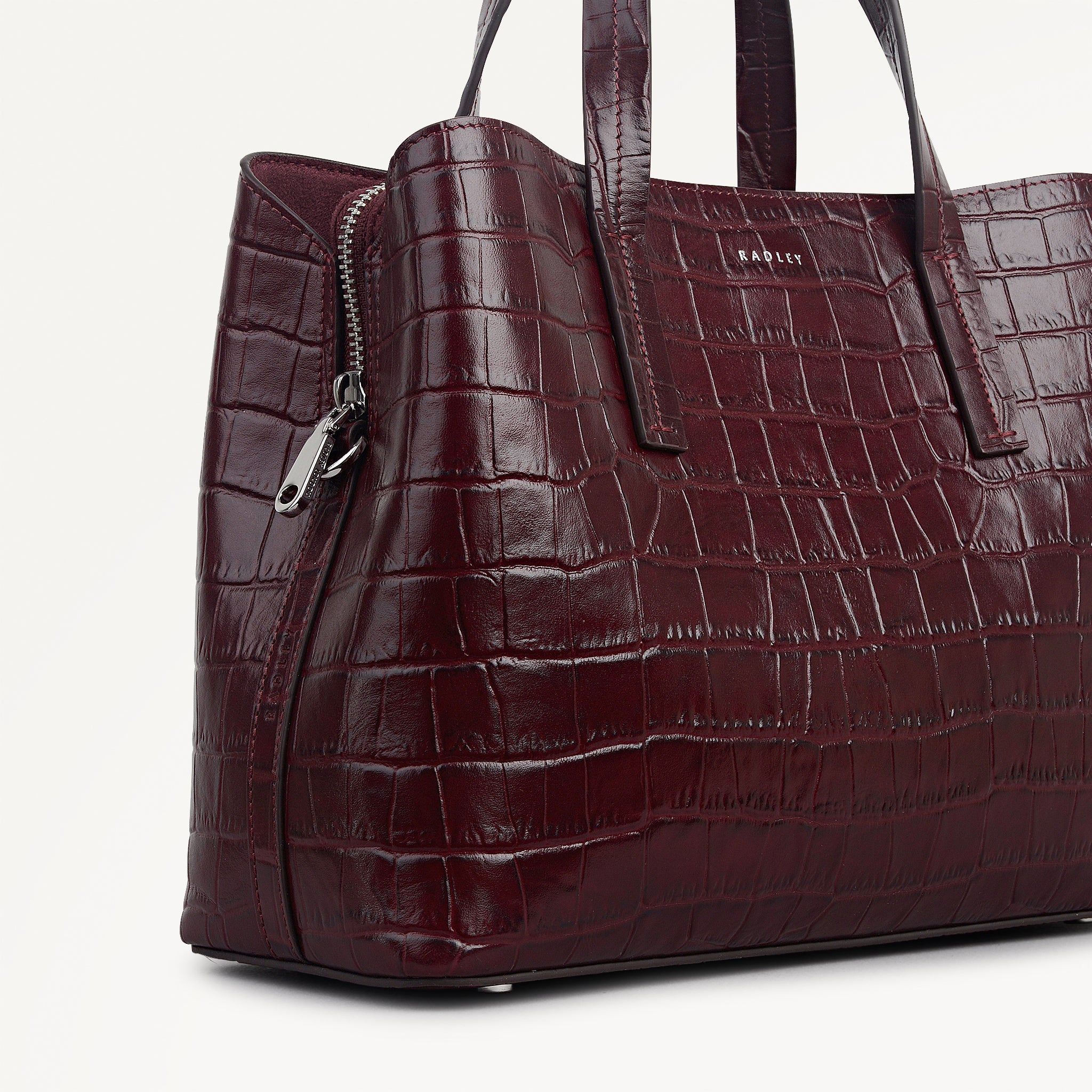 Dark Cherry Medium Ziptop Grab Bag | Dukes Place SS26 | Radley London