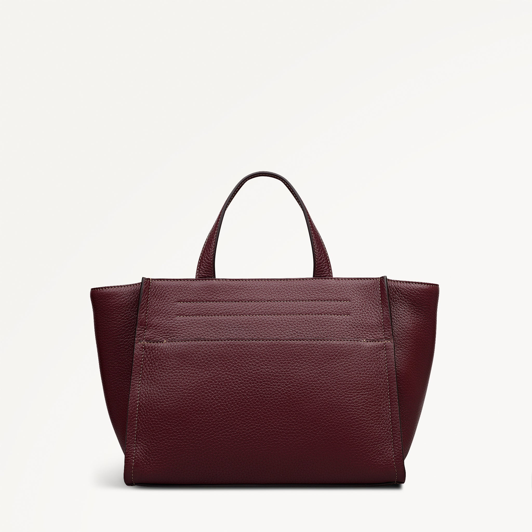 【Cherry】 Oak Street Medium Ziptop Satchel Dark Cherry - 113029