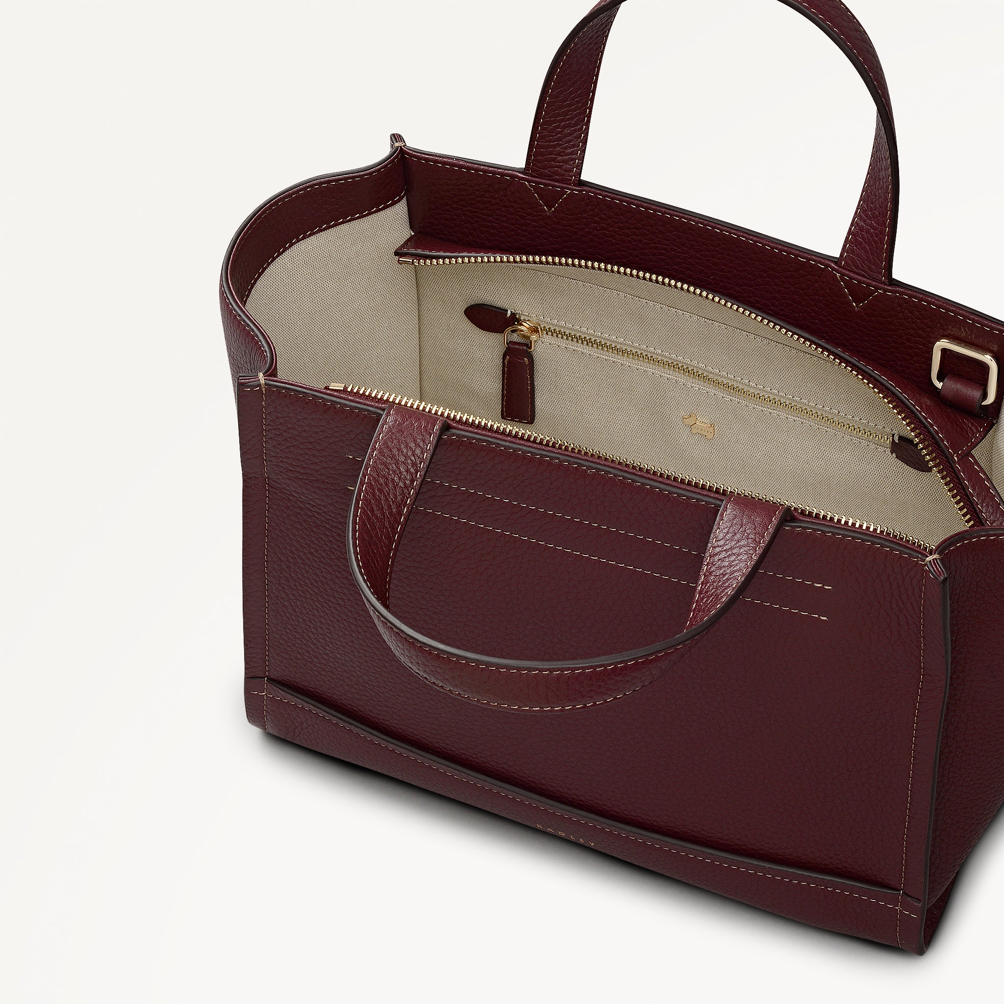 Oak Street Medium Ziptop Satchel Dark Cherry - 113029 Oak Street Medium Ziptop Satchel Dark Cherry - 113029