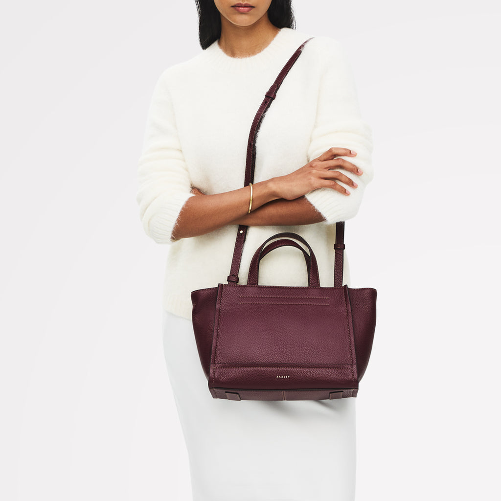 Oak Street Medium Ziptop Satchel Dark Cherry - 113029