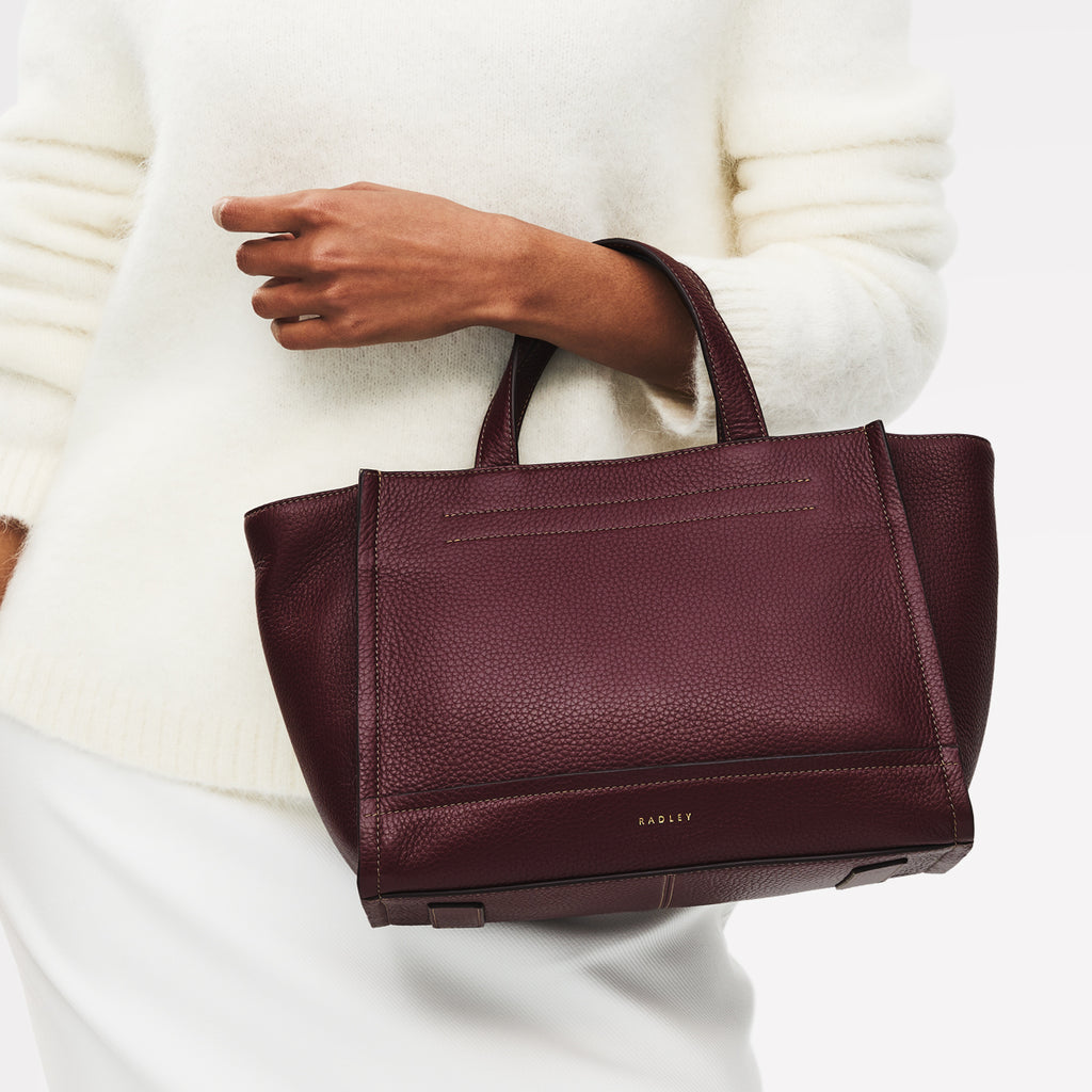 Oak Street Medium Ziptop Satchel Dark Cherry - 113029