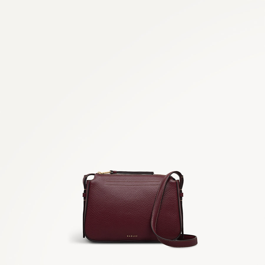 Oak Street Small Ziptop Cross Body Dark Cherry - 113031