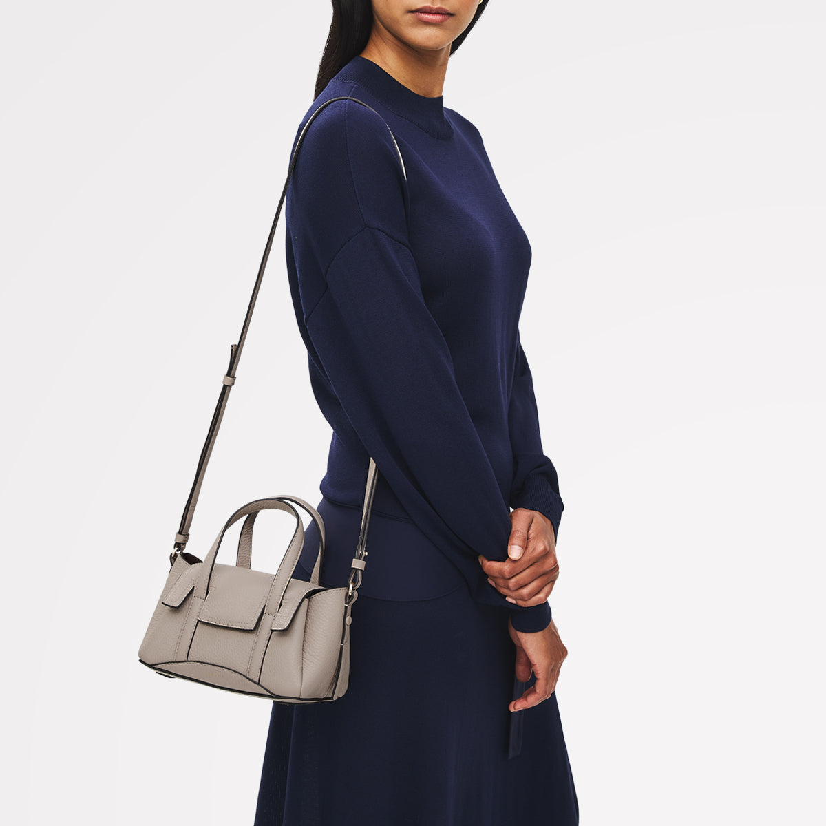 The Chancery Small Flapover Satchel Porcini - 113033