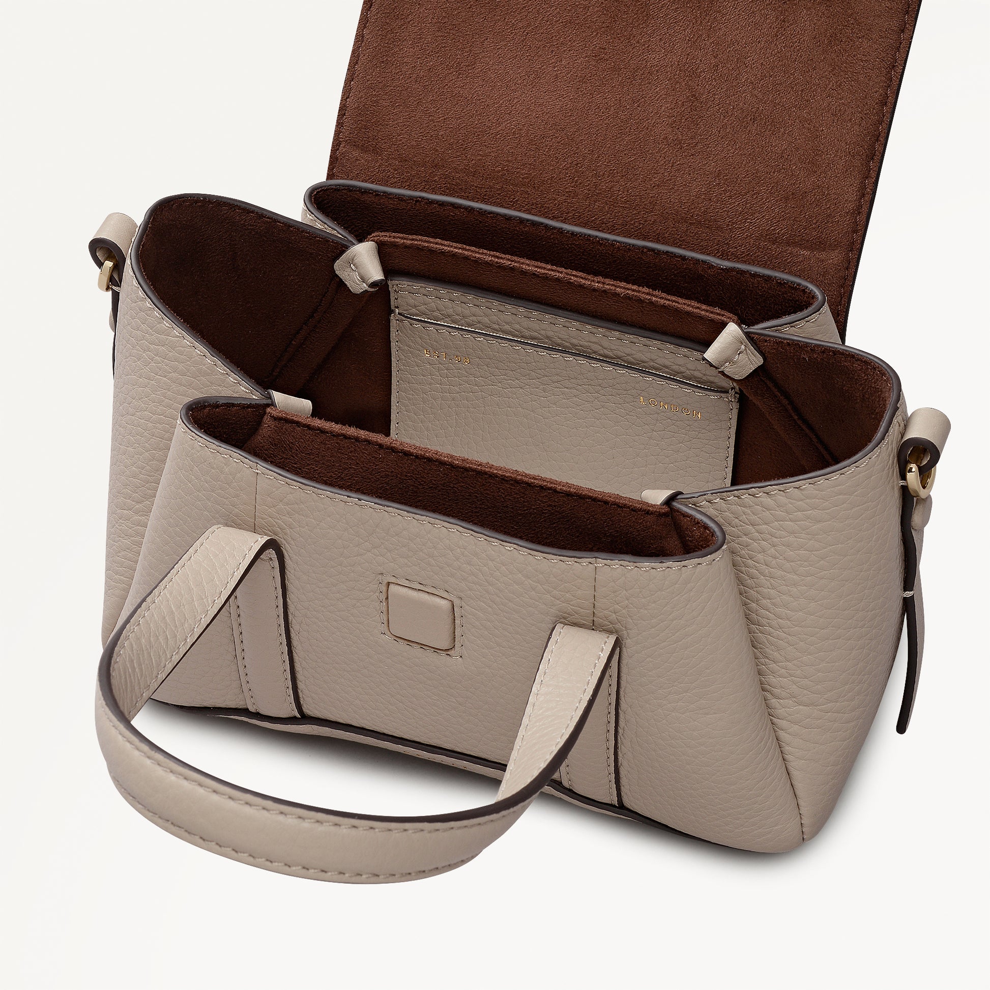 The Chancery Small Flapover Satchel Porcini - 113033