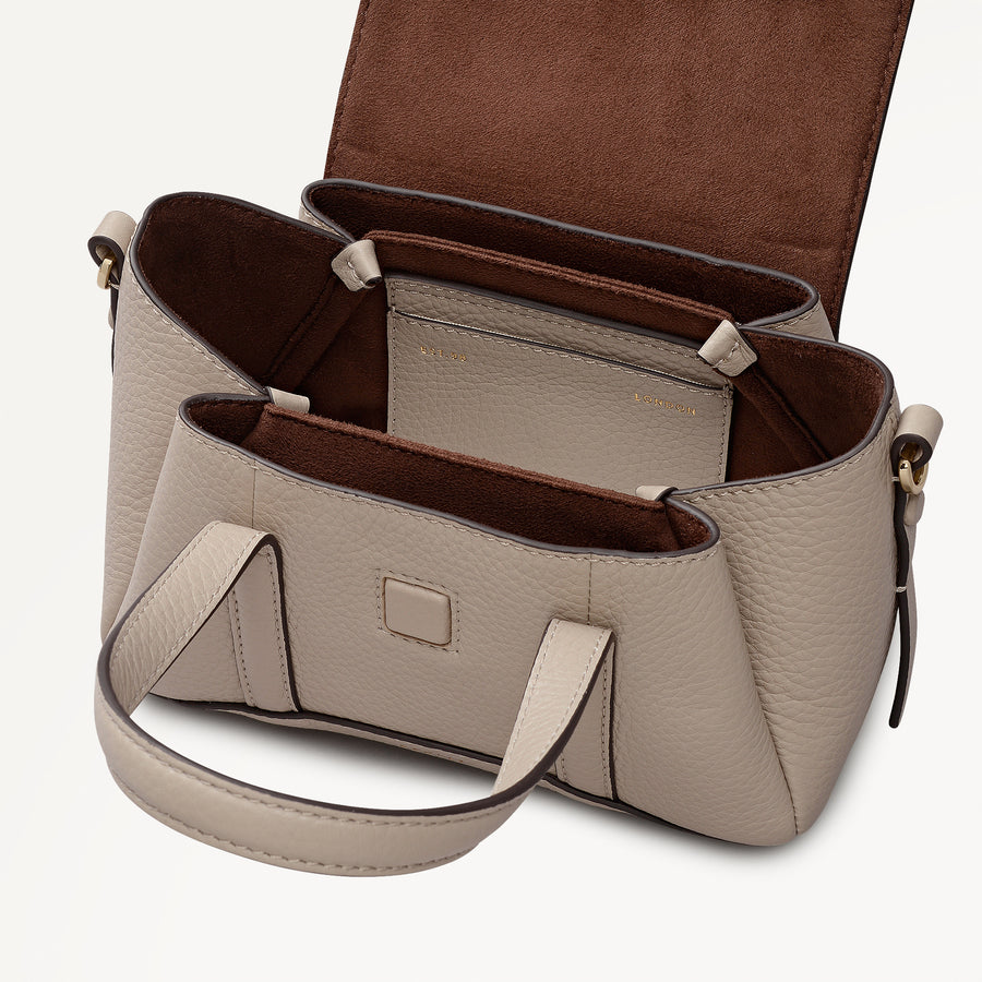 The Chancery Small Flapover Satchel Porcini - 113033