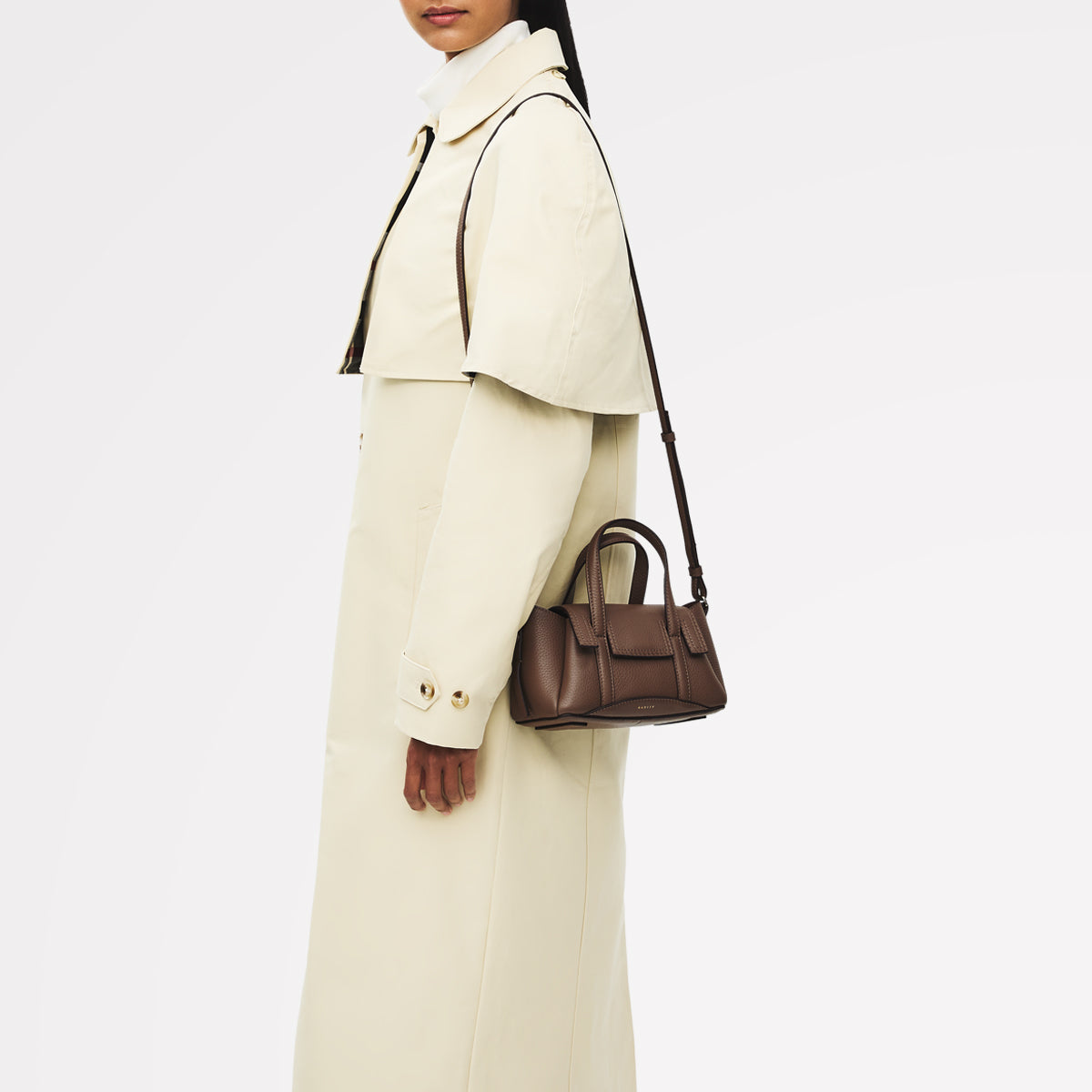 The Chancery Small Flapover Satchel Coffee - 113034