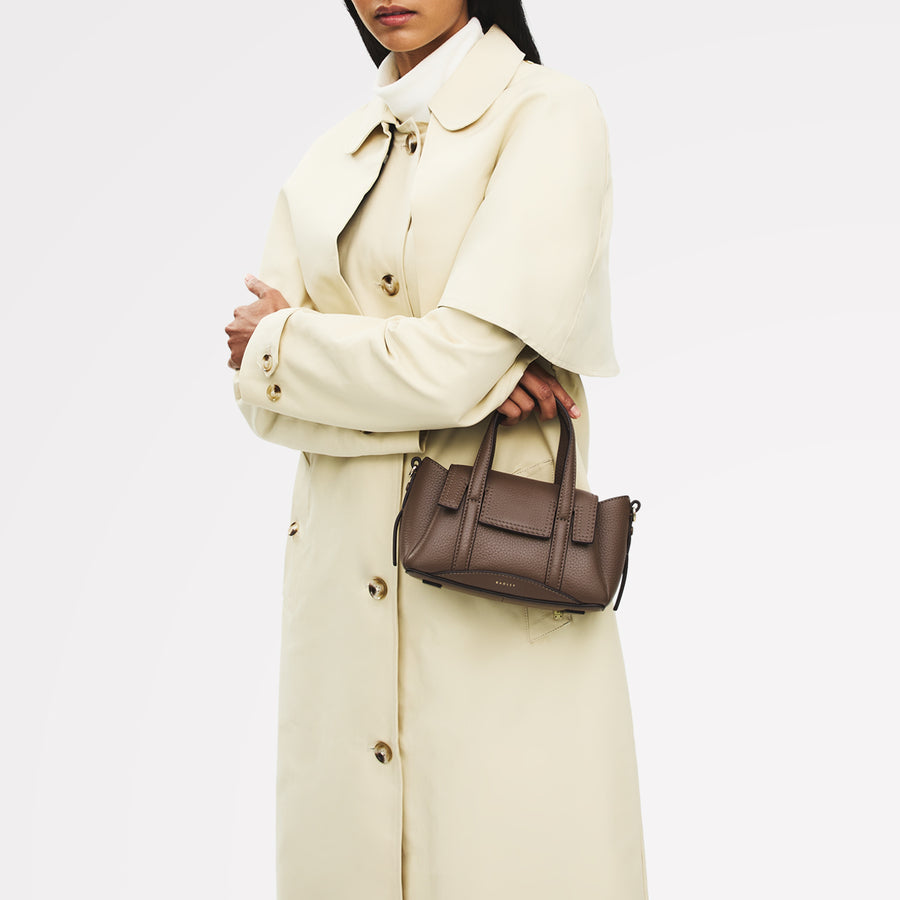 The Chancery Small Flapover Satchel Coffee - 113034